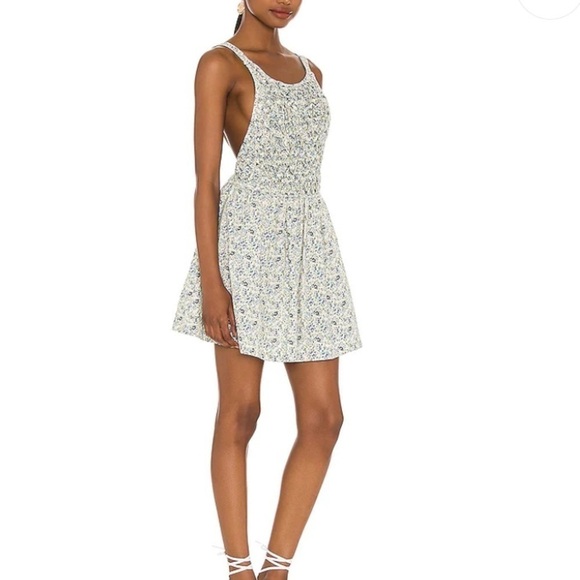 free people revolve a line floral apron style mini day dress woman’s new nwt - Picture 9 of 10